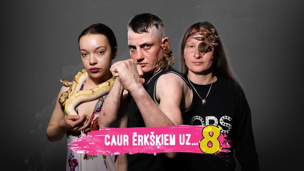 Caur ērkšķiem uz...