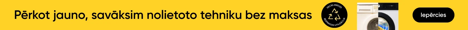 Pērc pie Tet un nolietoto tehniku savāksim bez maksas