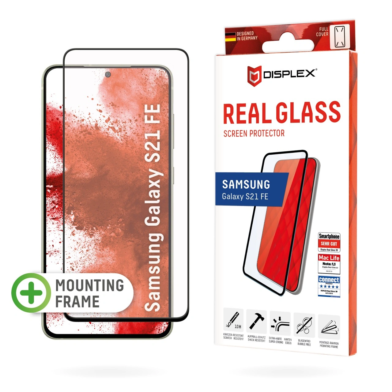 Samsung Galaxy S21 FE Curver 3D Screen Glass By Displex Black