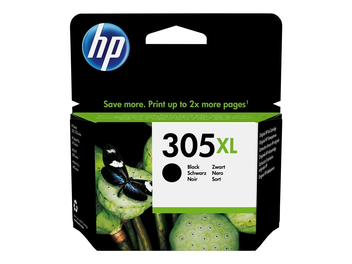 HP 305XL High Yield Black Original Ink Cartridge 3YM62AE#UUS