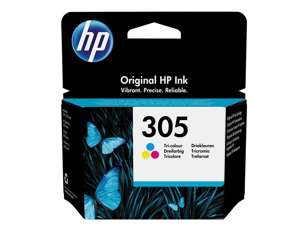 HP 305 Tri-color Original Ink Cartridge 3YM60AE#301