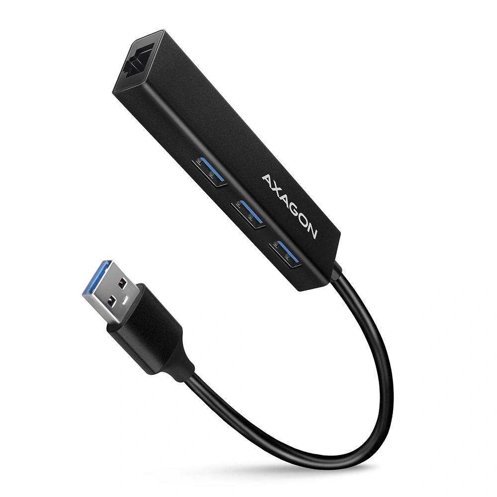 Axagon HMA-GL3A USB-A hub + Gigabit LAN