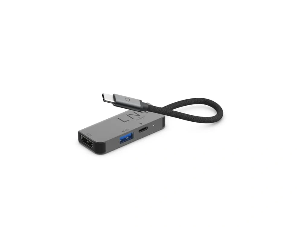Linq 3in1 4K HDMI Adapter with PD and USB-A