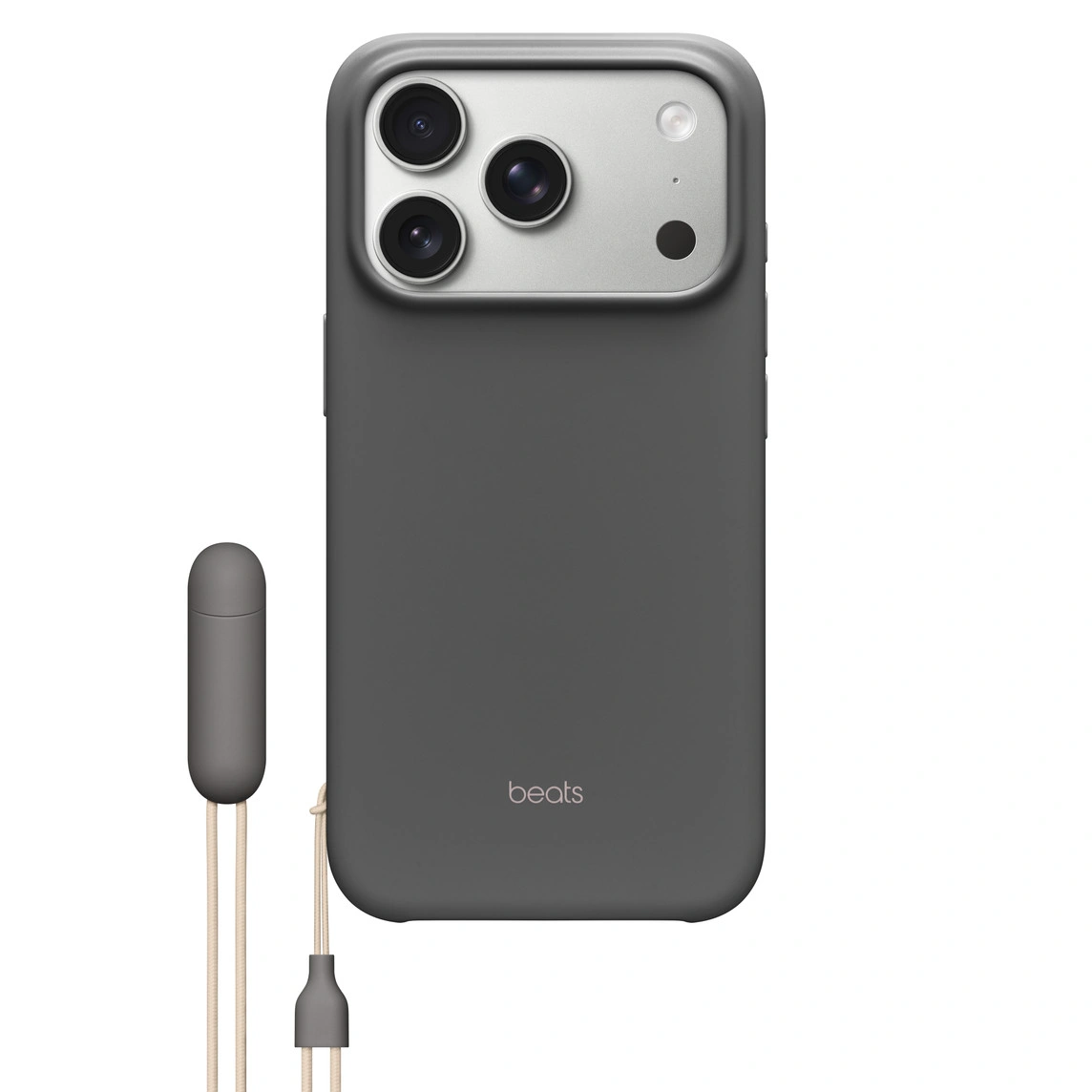 Beats iPhone 17 Pro Kickstand Case with MagSafe and Camera Control – Granite Gray