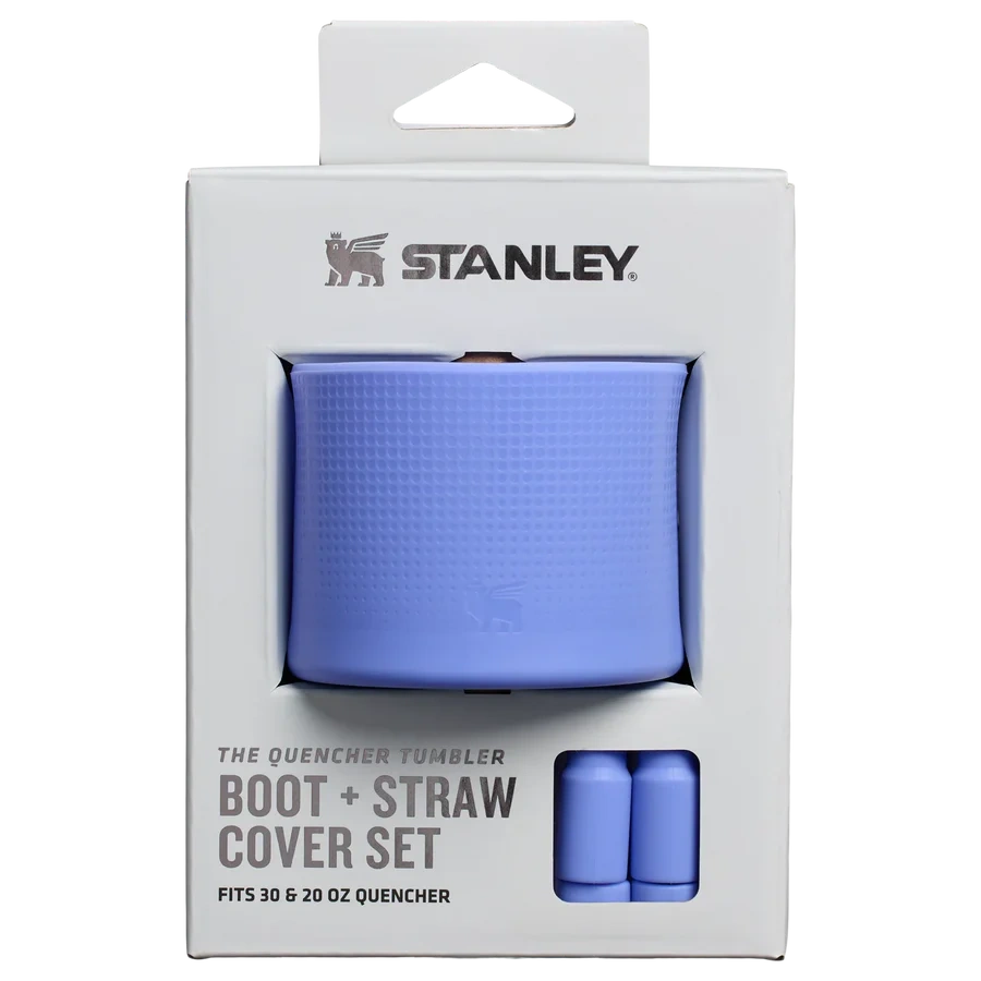 Aizsargpārvalka un salmiņu vāciņu 2 gab. komplekts Stanley The Quencher Boot and Straw Cover Set 0.89l & 0.59l Hydrangea