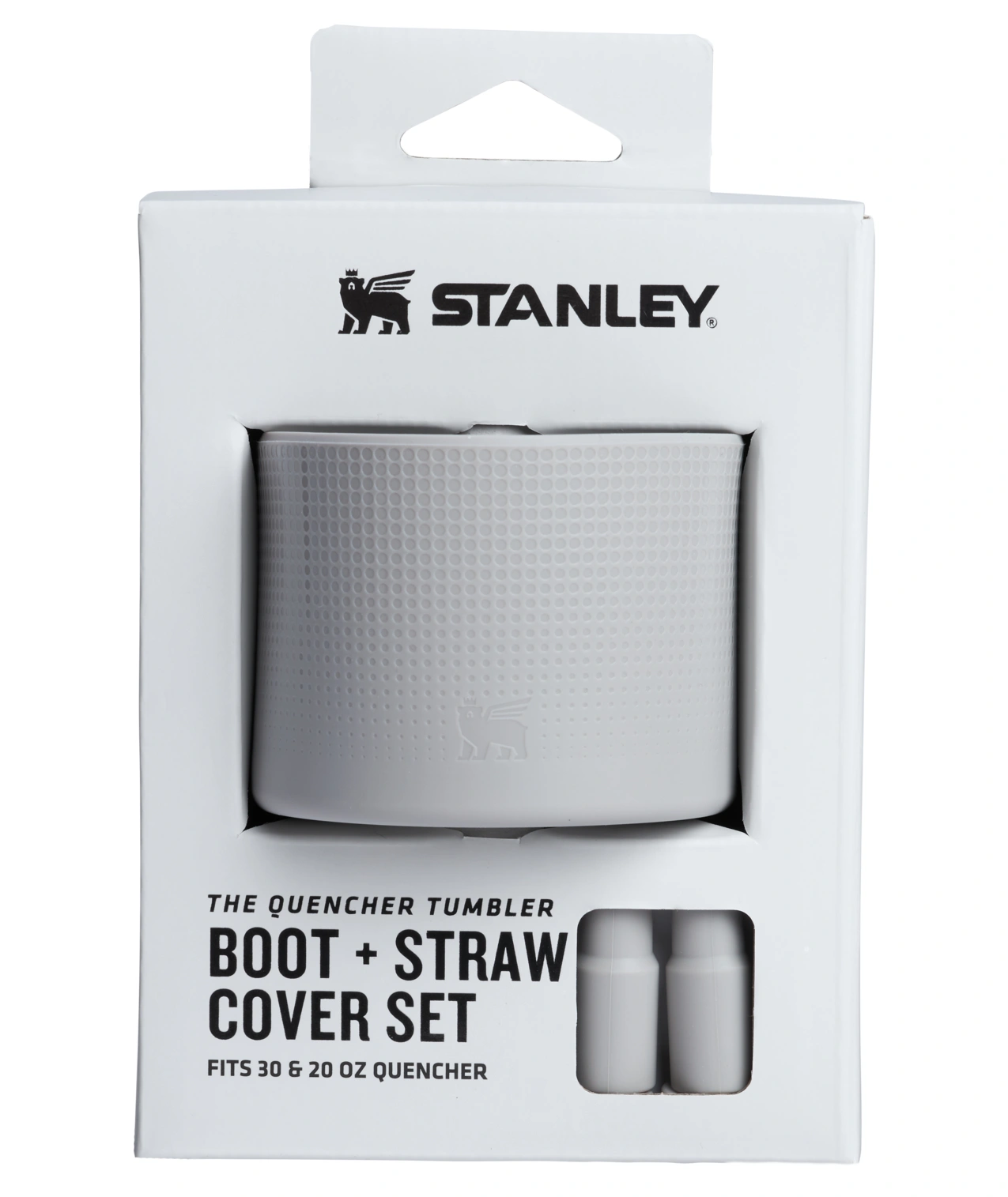 Aizsargpārvalka un salmiņu vāciņu 2 gab. komplekts Stanley The Quencher Boot and Straw Cover Set Ash 0.89l & 0.59l
