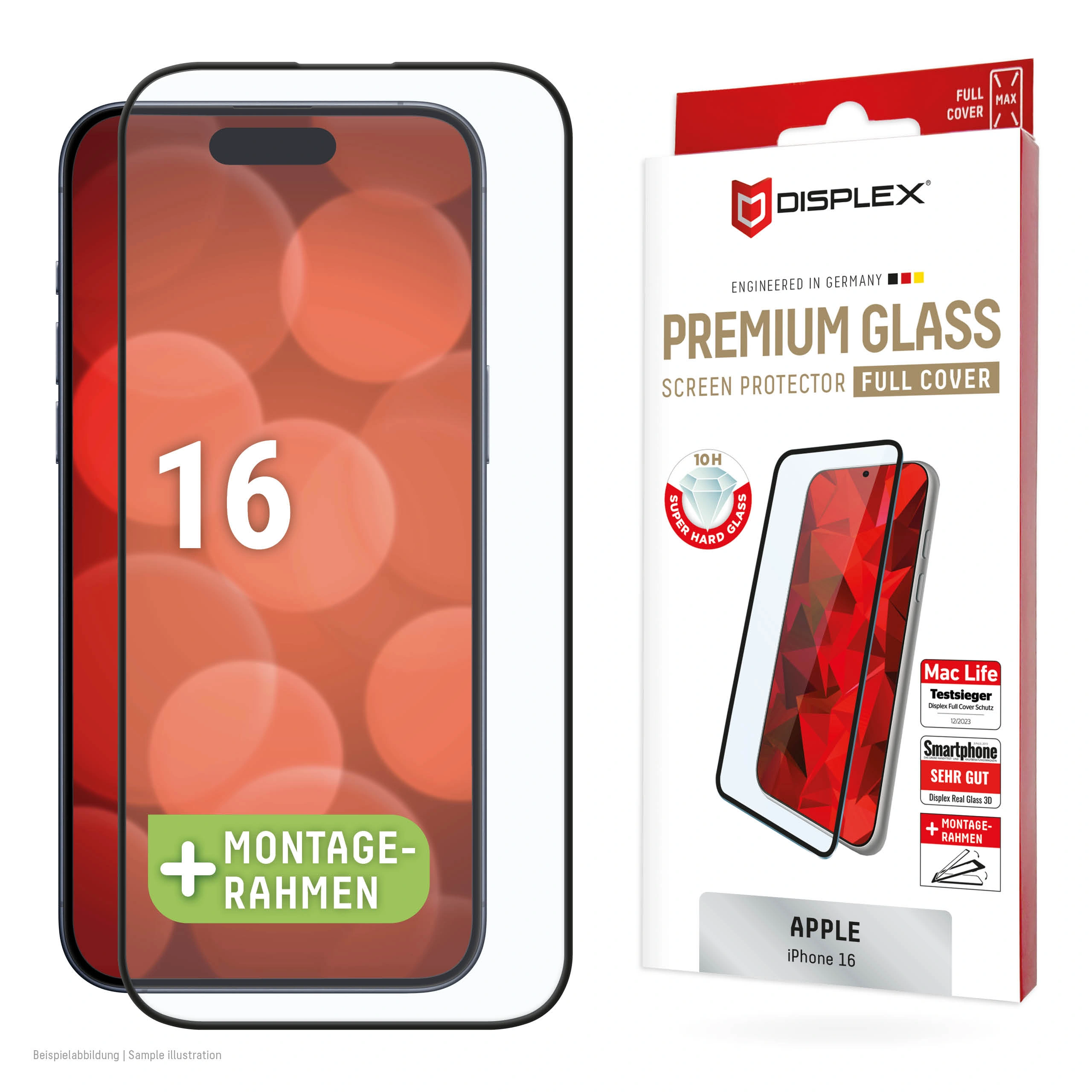 Apple iPhone 16 Premium Glass Screen Protector By Displex