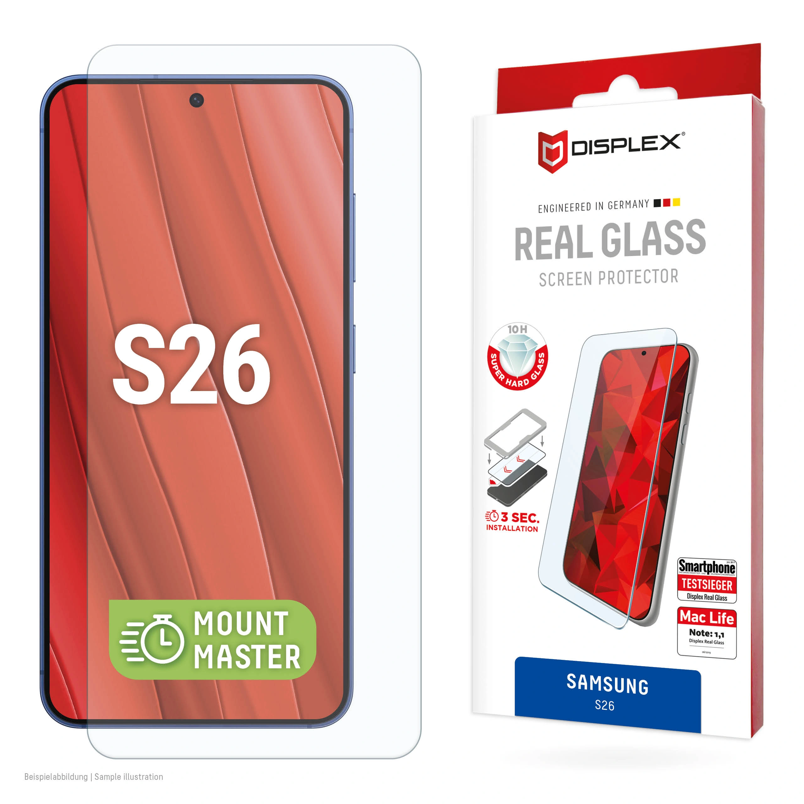 Samsung Galaxy S26 Real Screen Glass Transparent by Displex