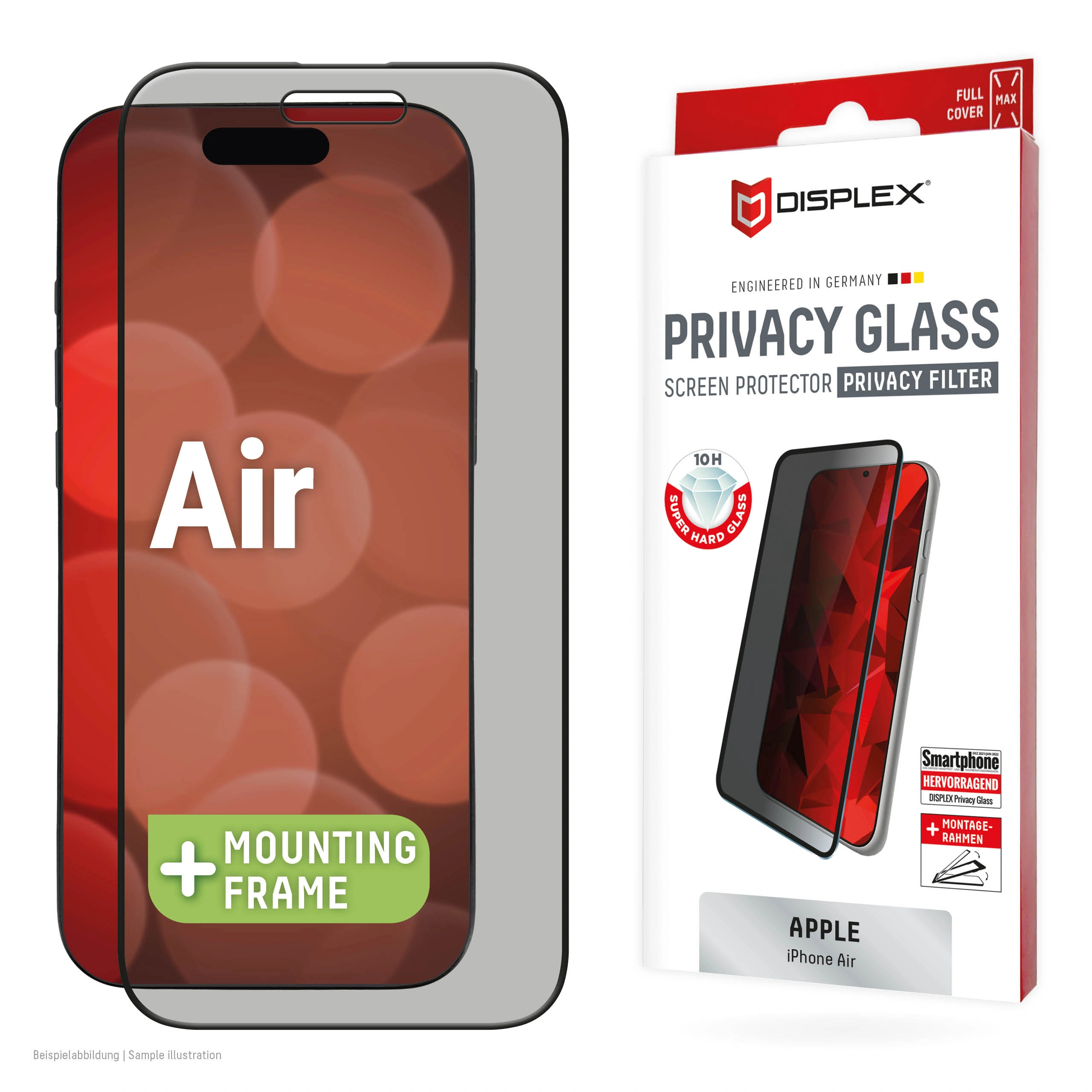 Apple iPhone Air Privacy Glass Screen Protector by Displex
