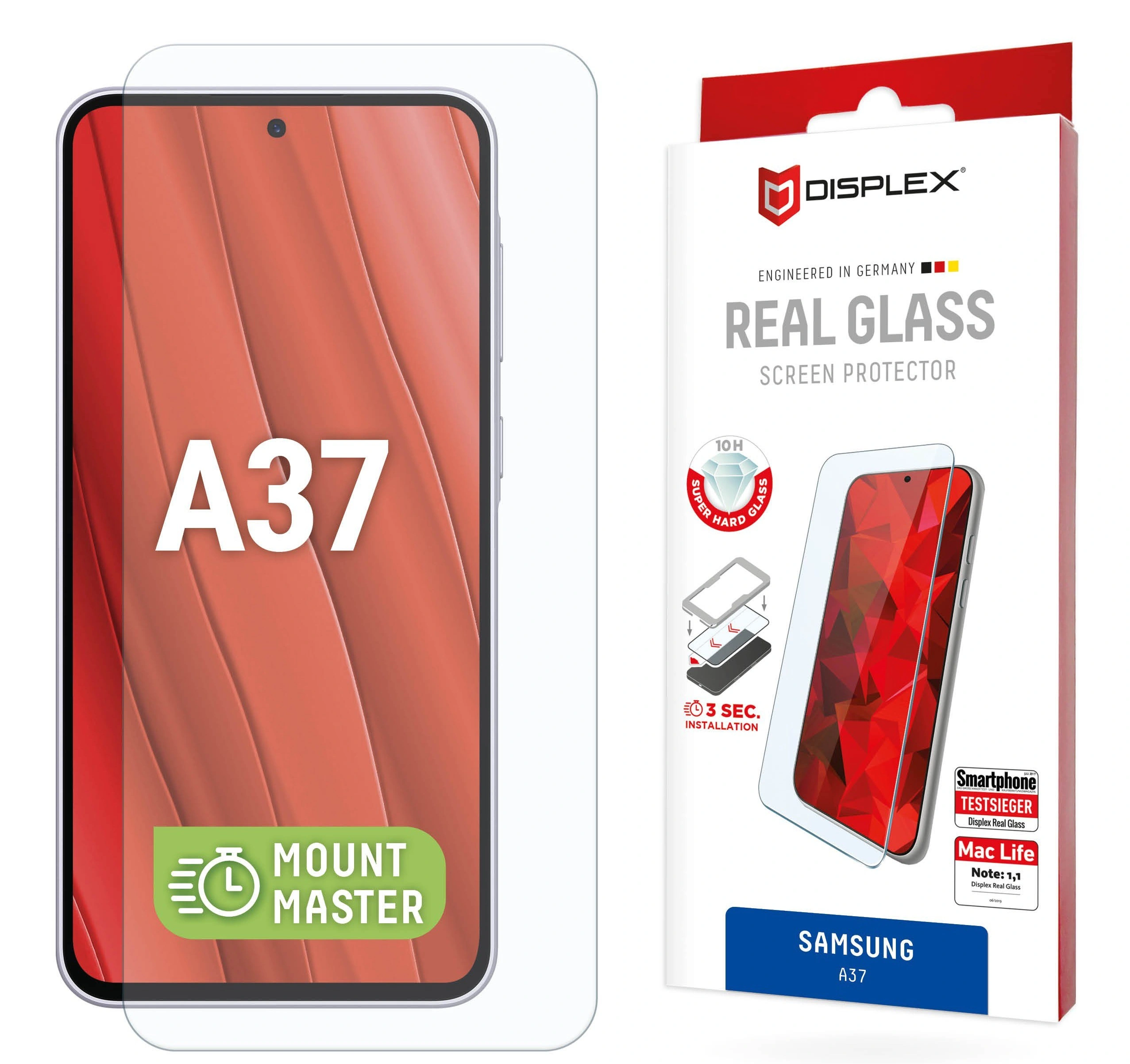 Samsung Galaxy A37 Real Glass Screen Protector by Displex