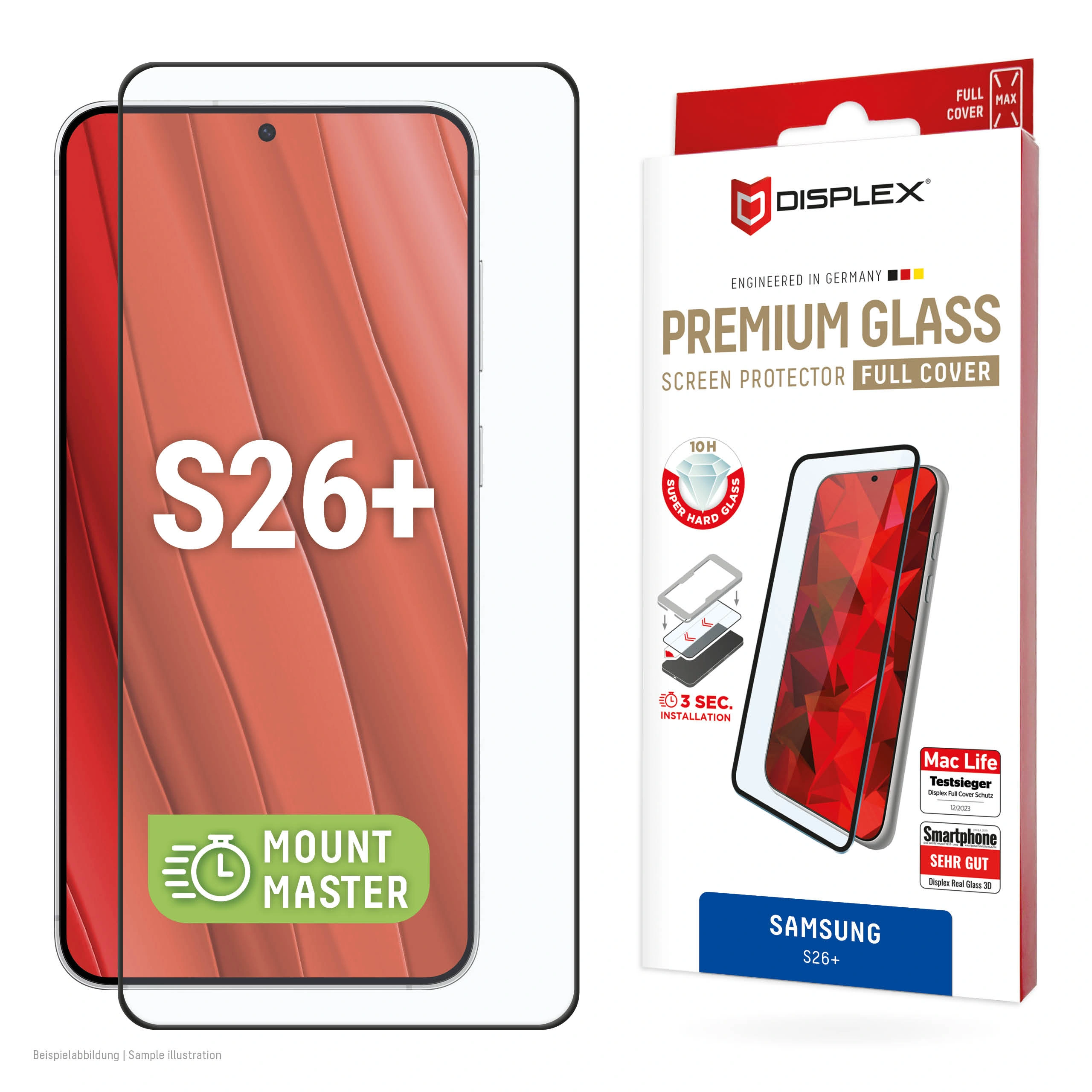 Samsung Galaxy S26+ Premium Screen Glass Transparent by Displex