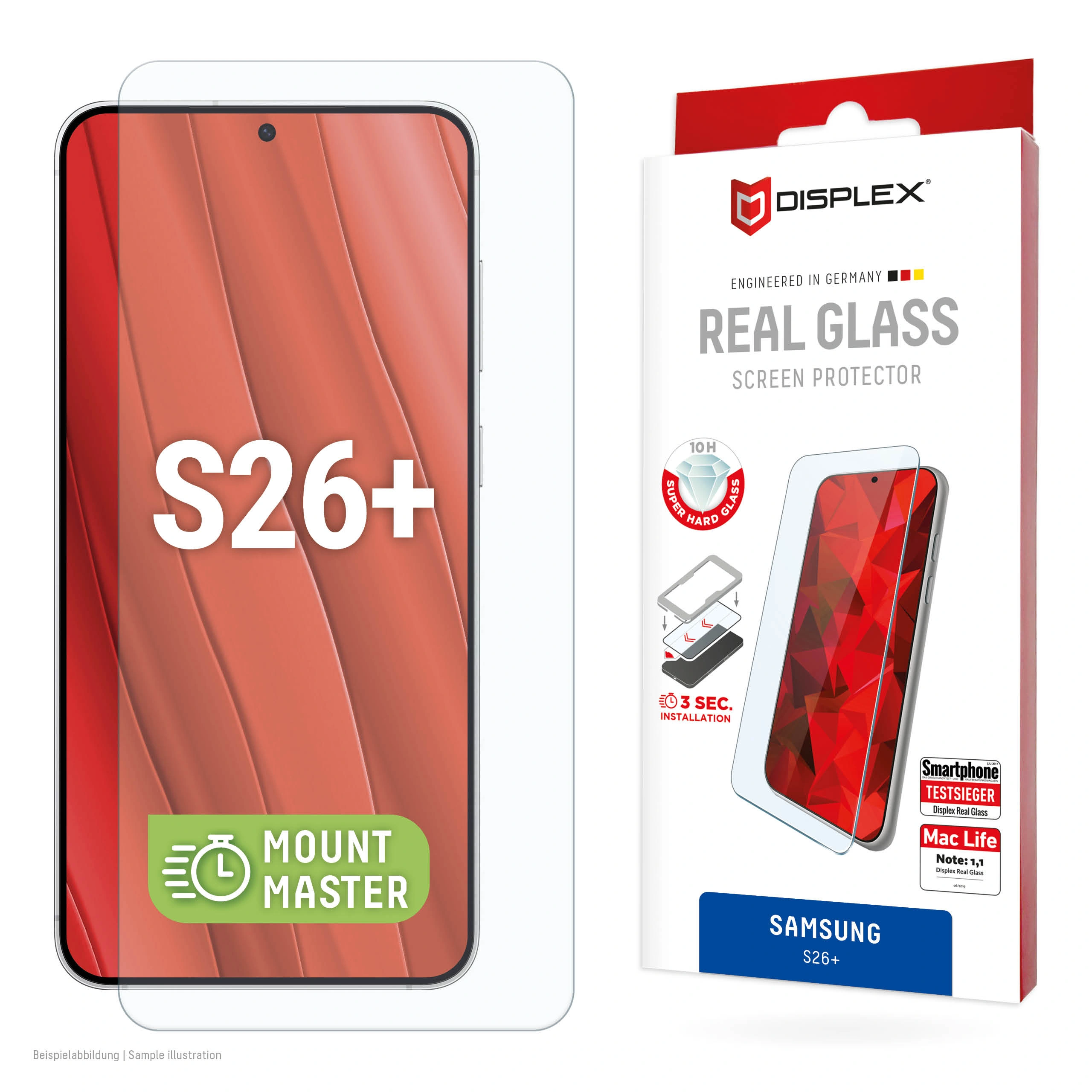 Samsung Galaxy S26+ Real Screen Glass Transparent by Displex