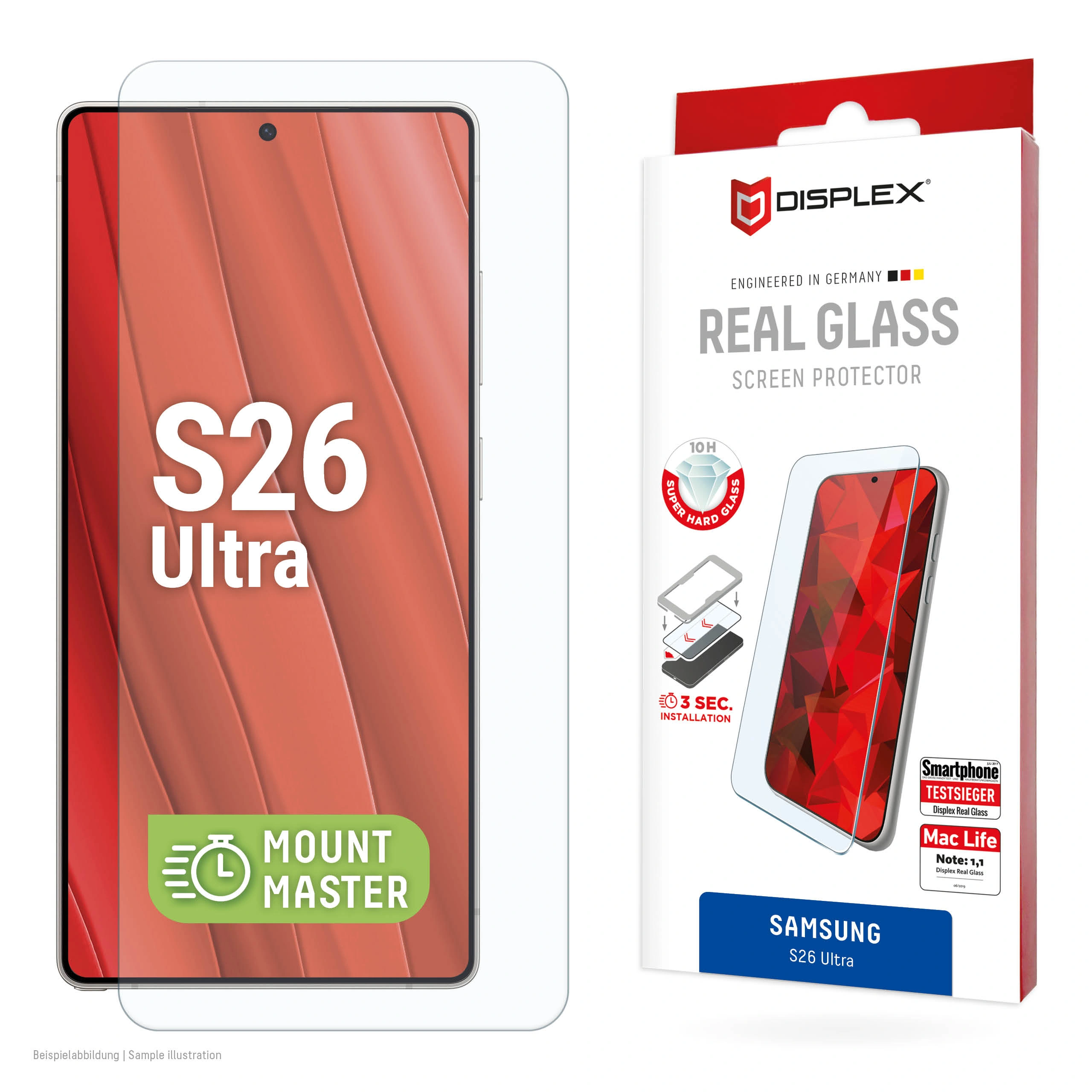 Samsung Galaxy S26 Ultra Real Screen Glass Transparent by Displex