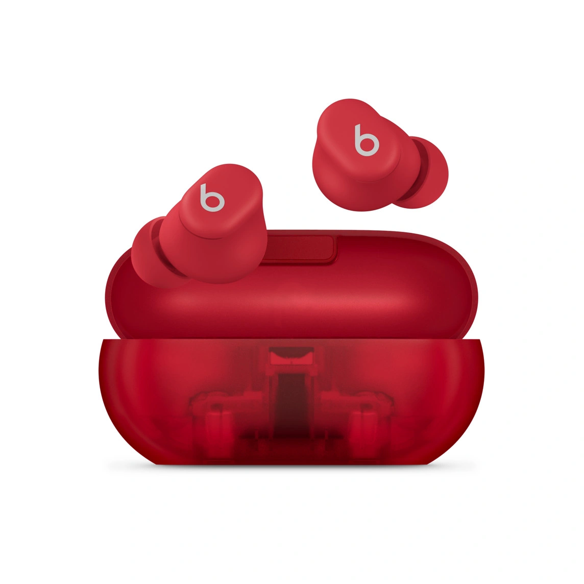Beats Solo Buds Transparent Red