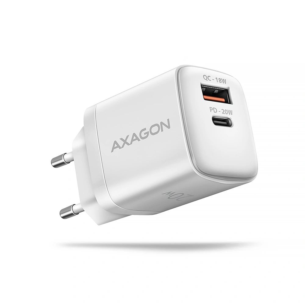 Axagon Dual Outputs Wall Charger ACU-PQ20W