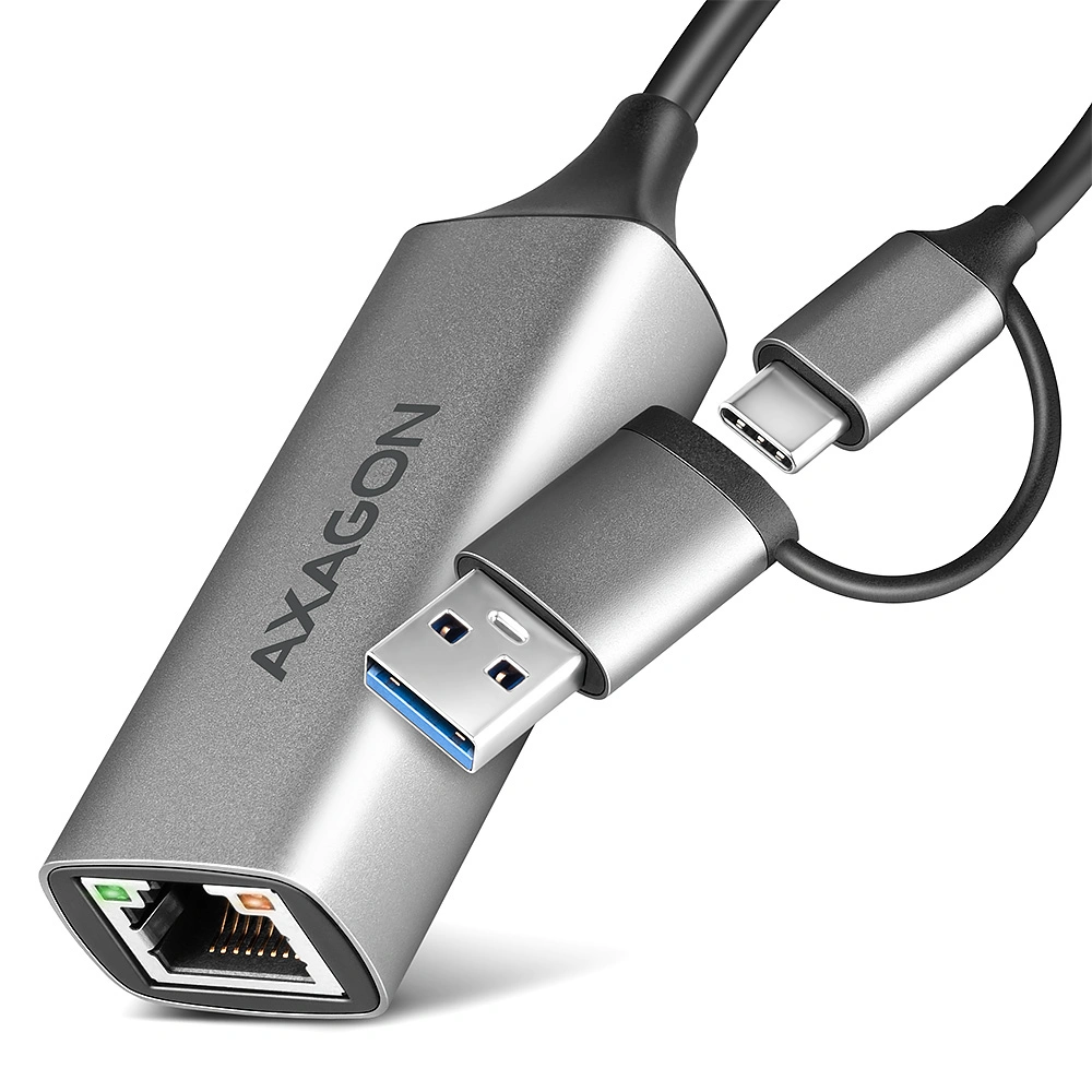Axagon USB-C + USB-A Gigabit Ethernet Adapter ADE-TXCA