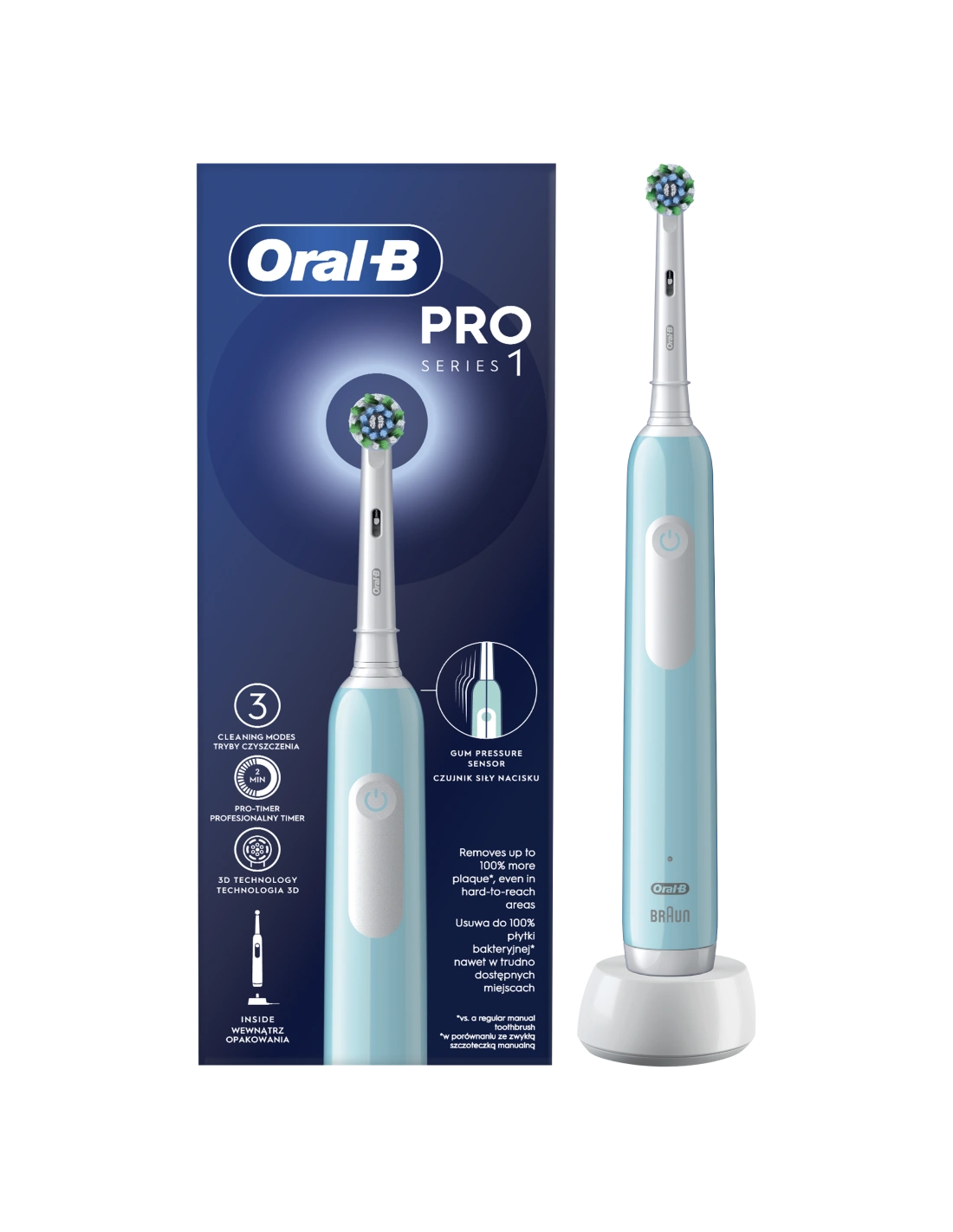 Braun Oral-B Pro Series 1 Cross Action Caribbean Blue