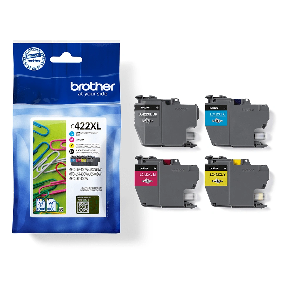 Brother LC422XL tintes kasetņu komplekts