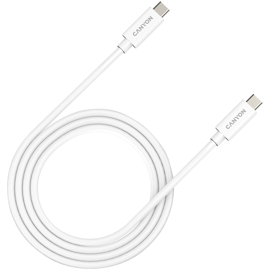 Canyon UC-44 USB-C to USB-C 240W 40Gbps 4K 1m White
