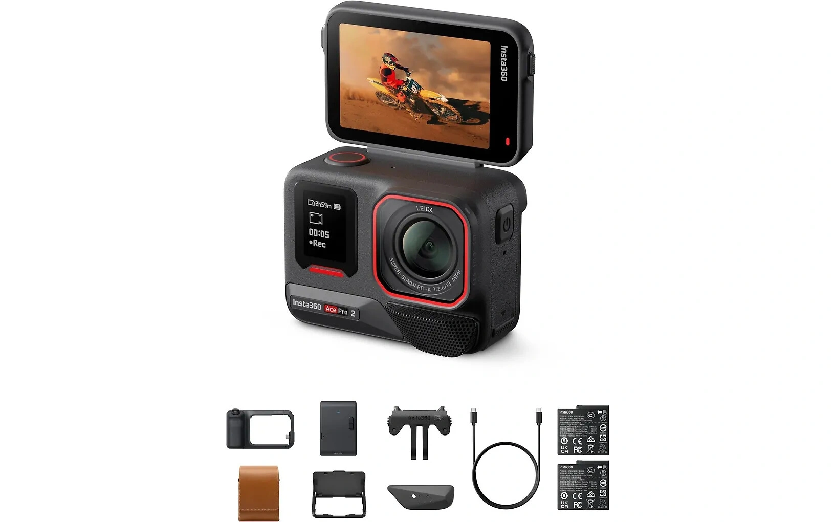 Insta360 Ace Pro 2 Flash Print Bundle Midnight Black