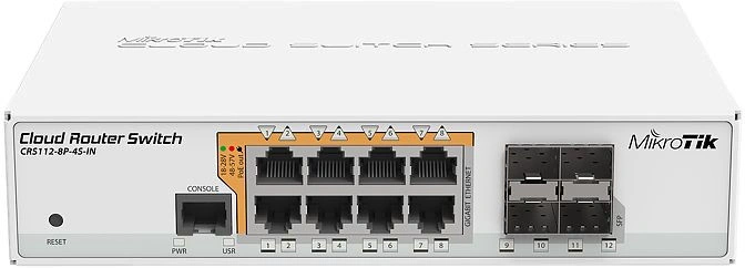 MikroTik CRS112-8P-4S-IN 8-port