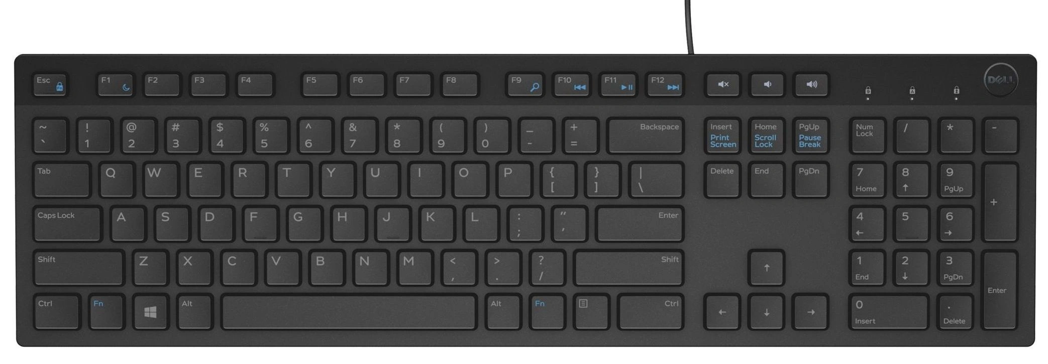 Dell KB216 Keyboard ENG Black
