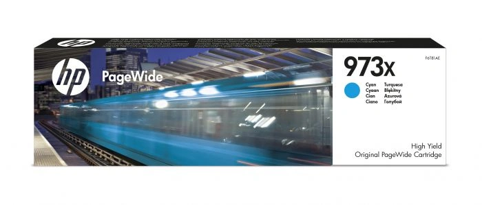 HP 973X High Yield Cyan Original PageWide Cartridge