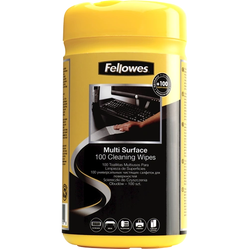 Fellowes Multi Surface 100 Cleaning Wipes