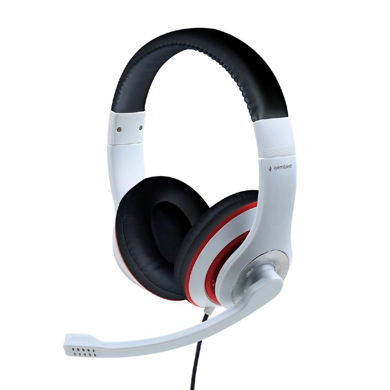 Gembird MHS-03-WTRDBK White/Black/Red