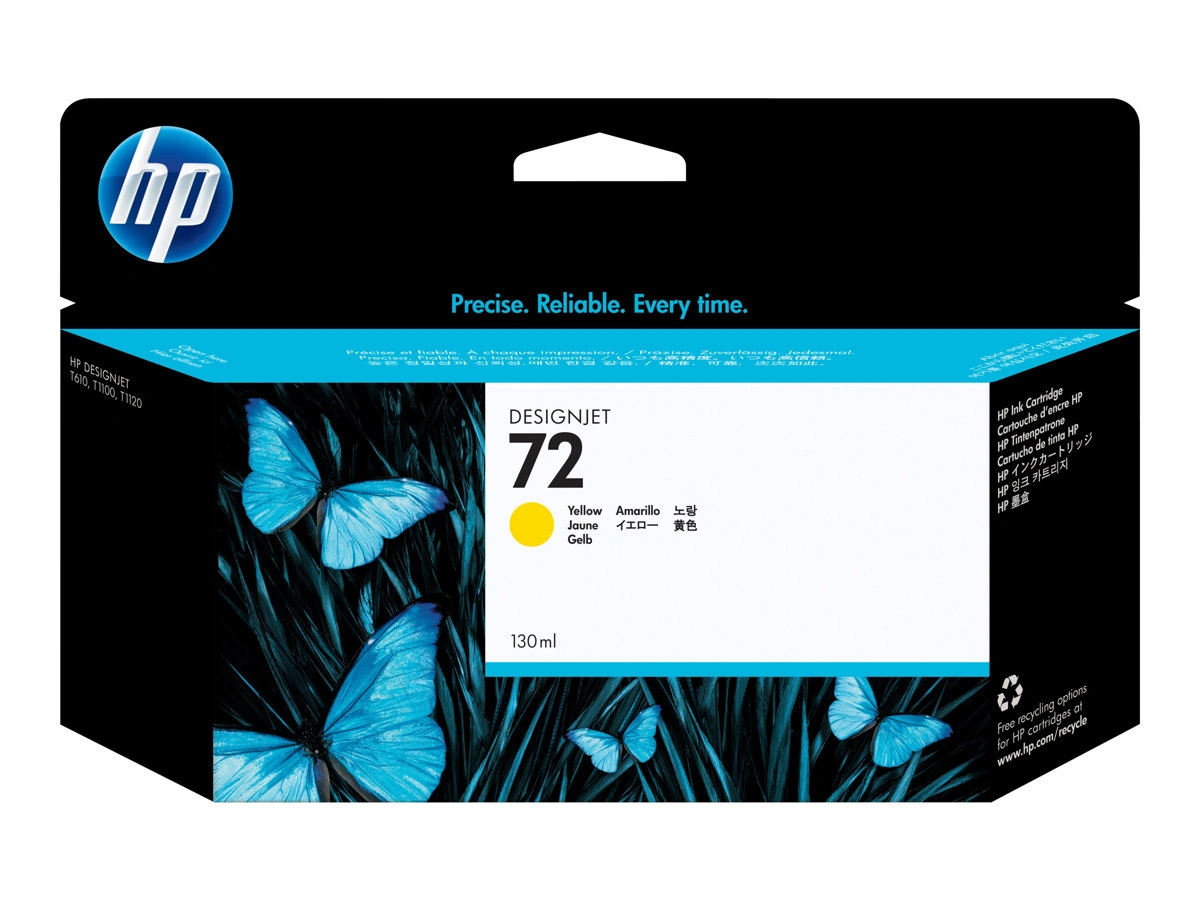 HP 72 130-ml Yellow DesignJet Ink Cartridge