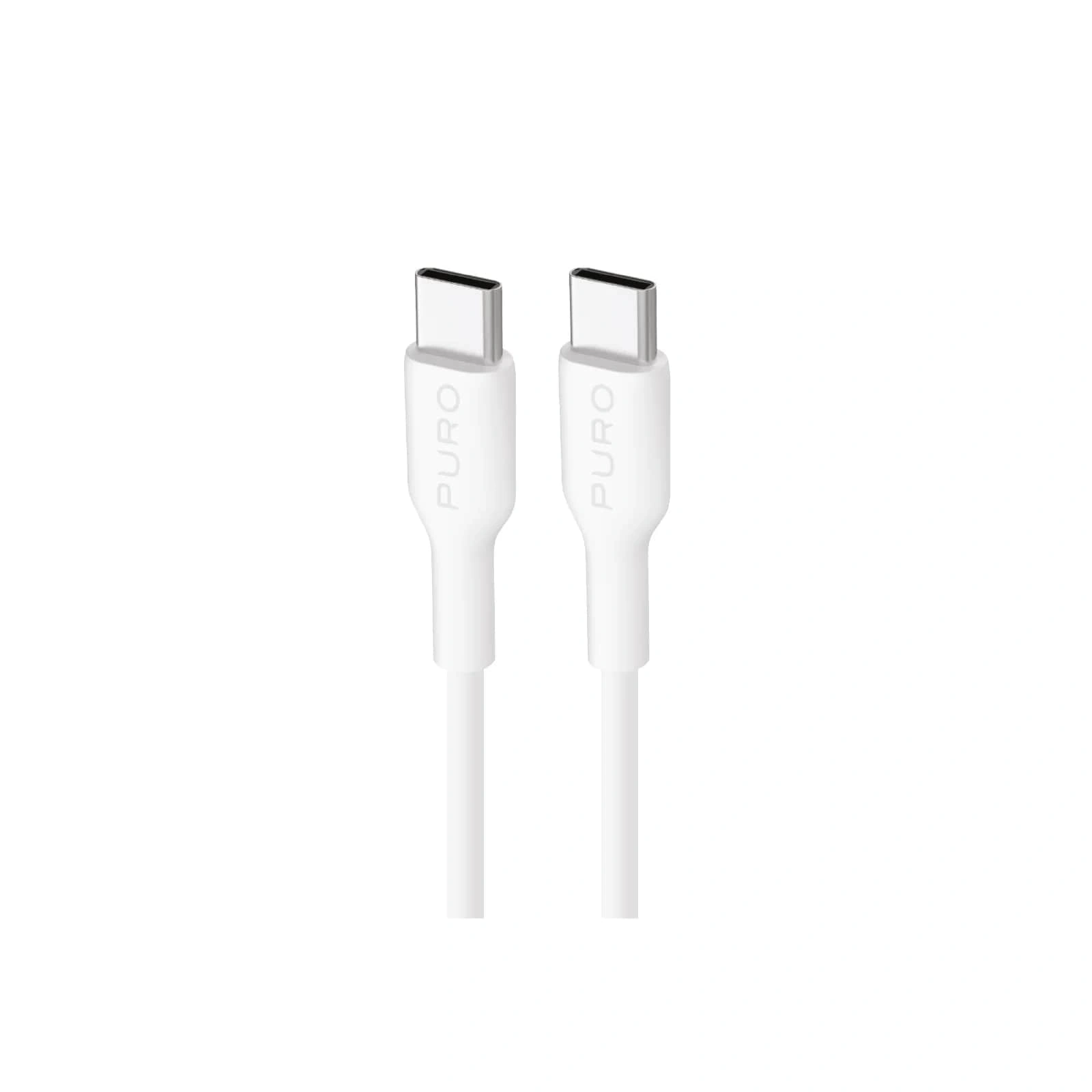 Puro Power and data cable from USB-C to USB-C 2.0 2m White