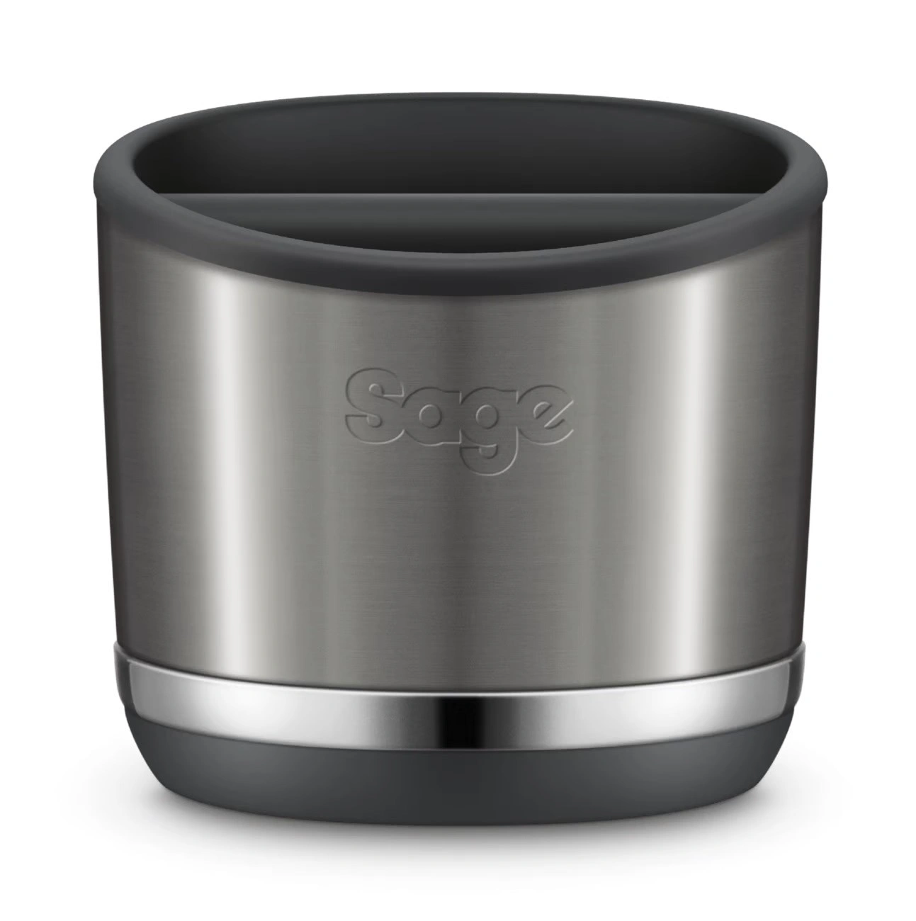 Kafijas biezumu izsitamais trauks Sage the Knock Box 10 Black Stainless SEA501BST