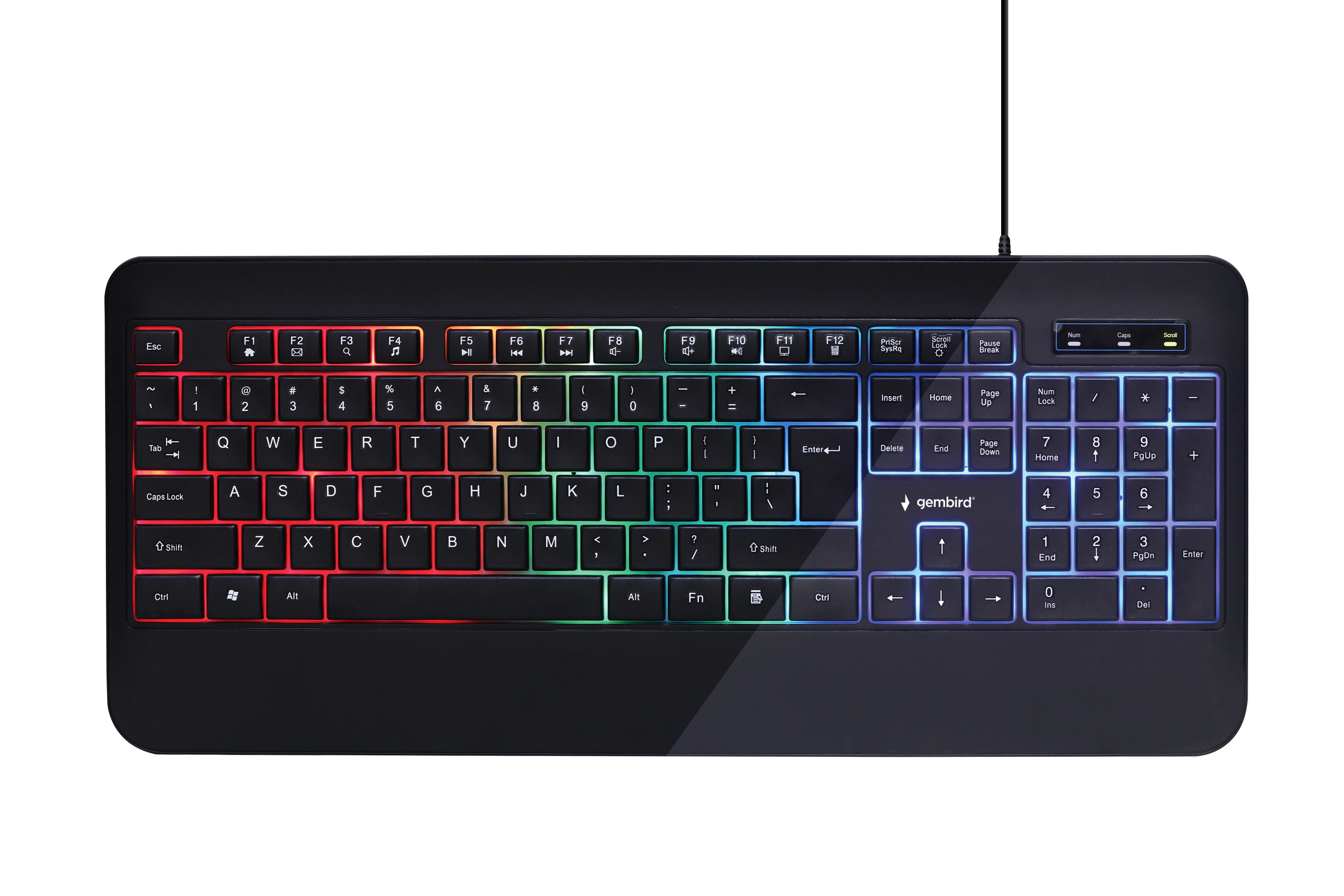 Gembird KB-UML-03 Slim Rainbow ENG