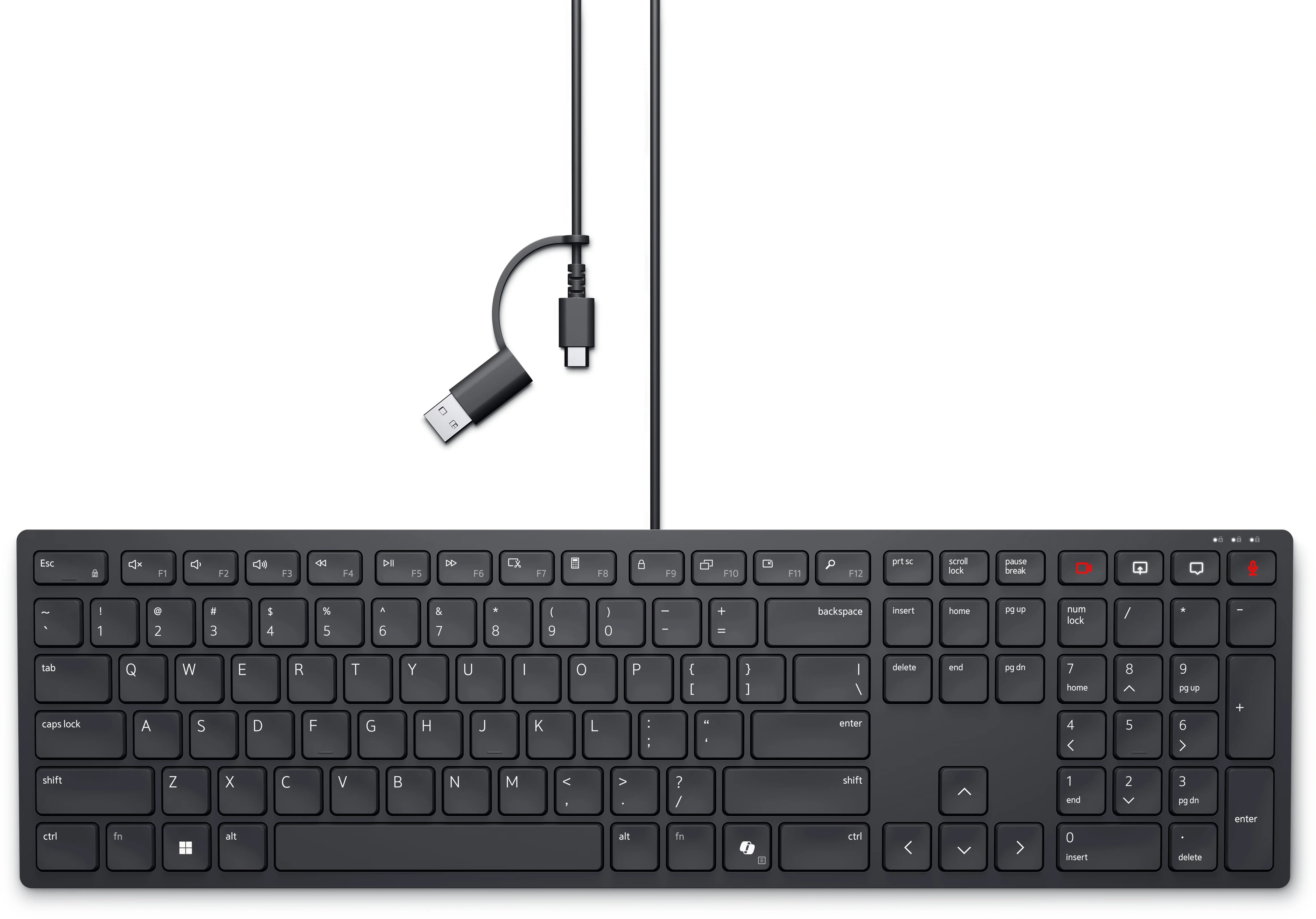 Dell Pro Silent Wired Collaboration Keyboard - KB525C - US International (Qwerty)