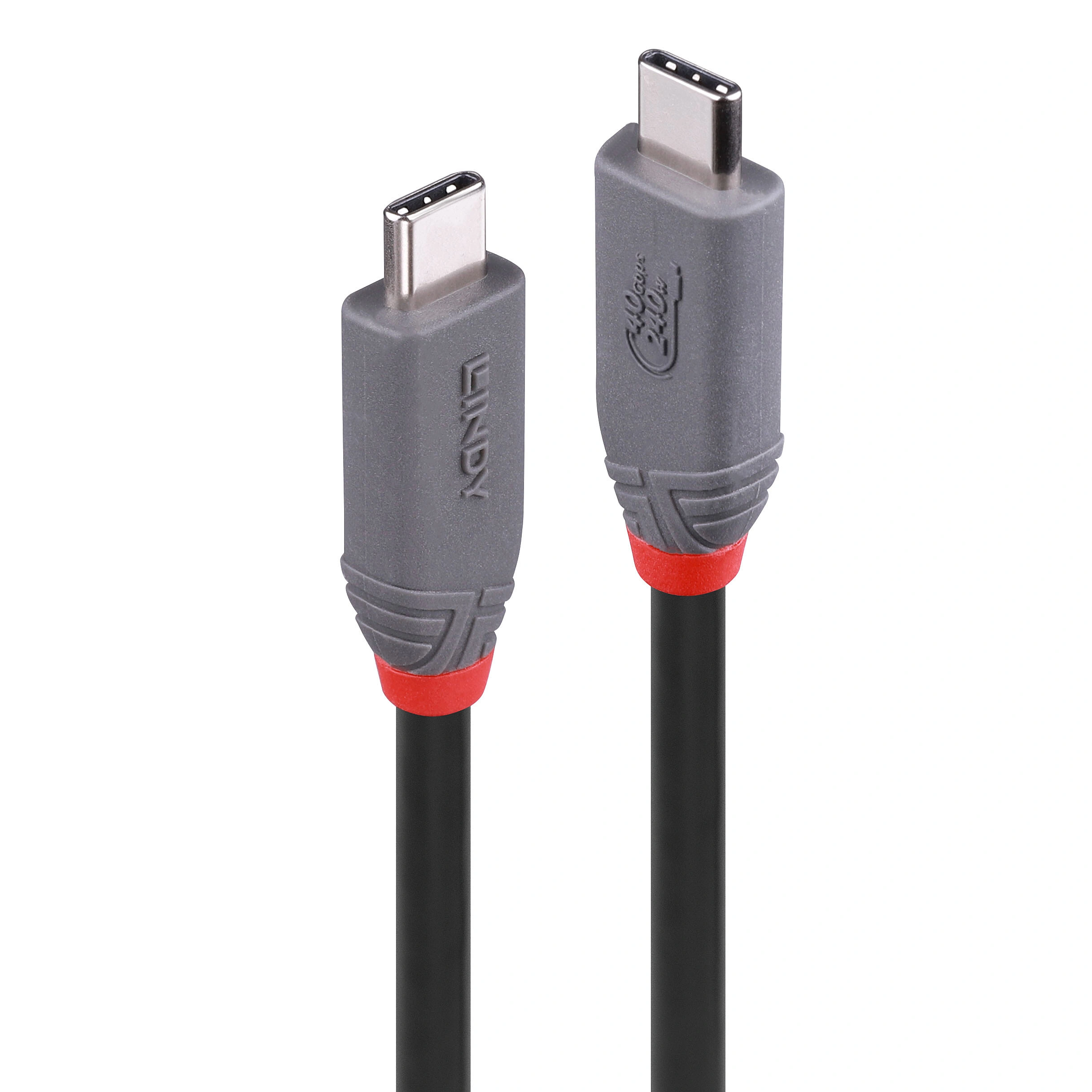 Lindy 1.5m USB4 240W Type C Cable 40Gbps Anthra Line