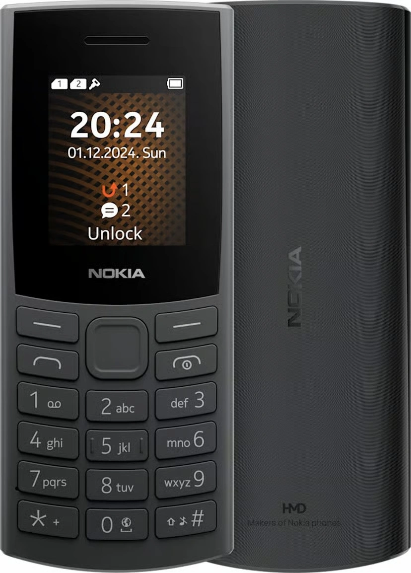 Nokia 105 4G 2nd Edition Charcoal (Black)