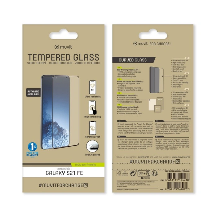 Samsung Galaxy S21 FE Tempered Glass By Muvit