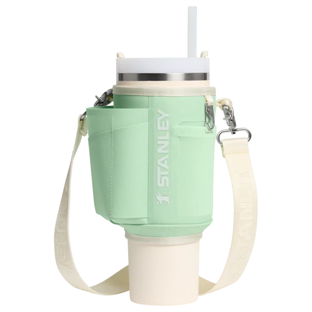 Pārnēsāšanas somiņa termokrūzei ar salmiņu Stanley The All Day Quencher Carry-All 1.18l Pistachio