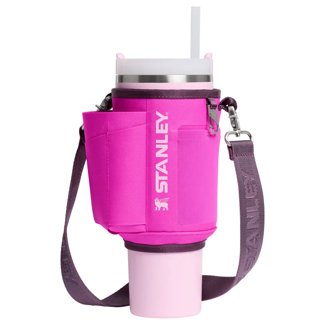 Pārnēsāšanas somiņa termokrūzei ar salmiņu Stanley The All Day Quencher Carry-All 1.18l Violet Blossom