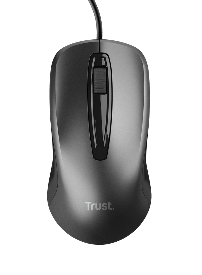 Trust Wired Optical Mouse - Black 24657
