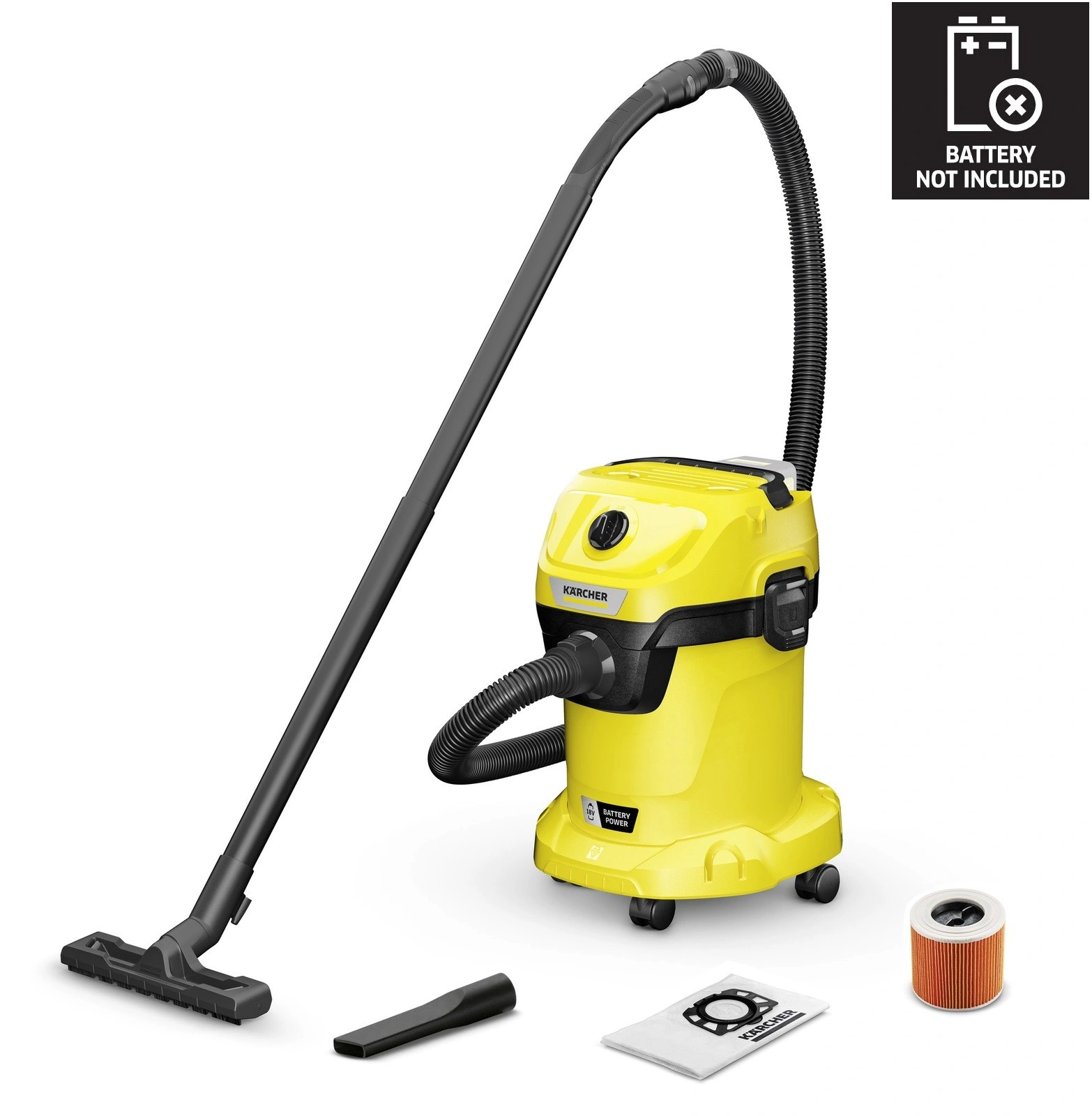 Karcher slapjai un sausai uzkopšanai WD 3-18 1.628-550.0