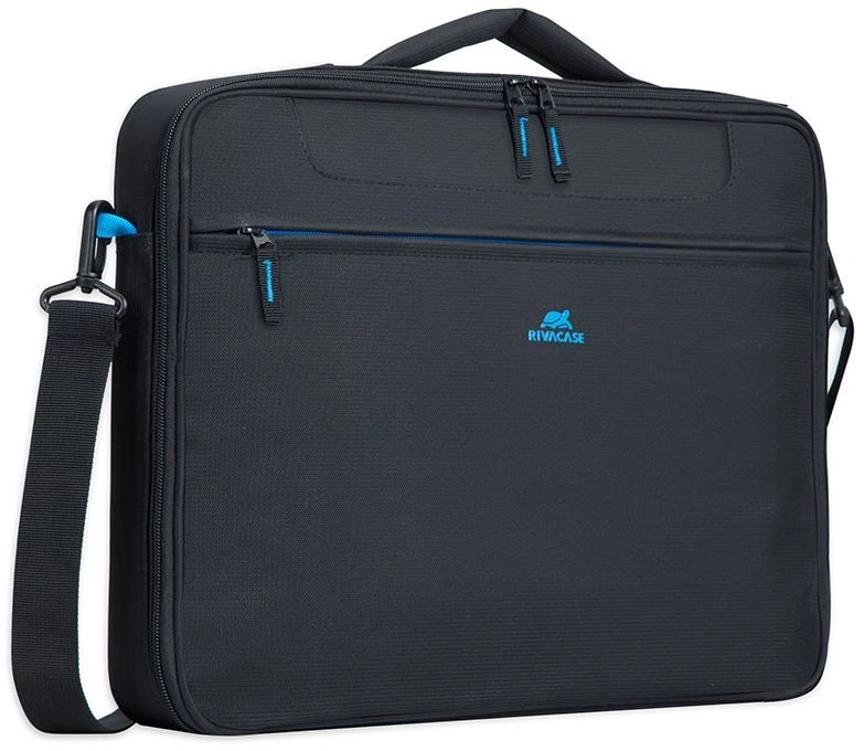 Rivacase Notebook Bag Clamshell, 16", Black