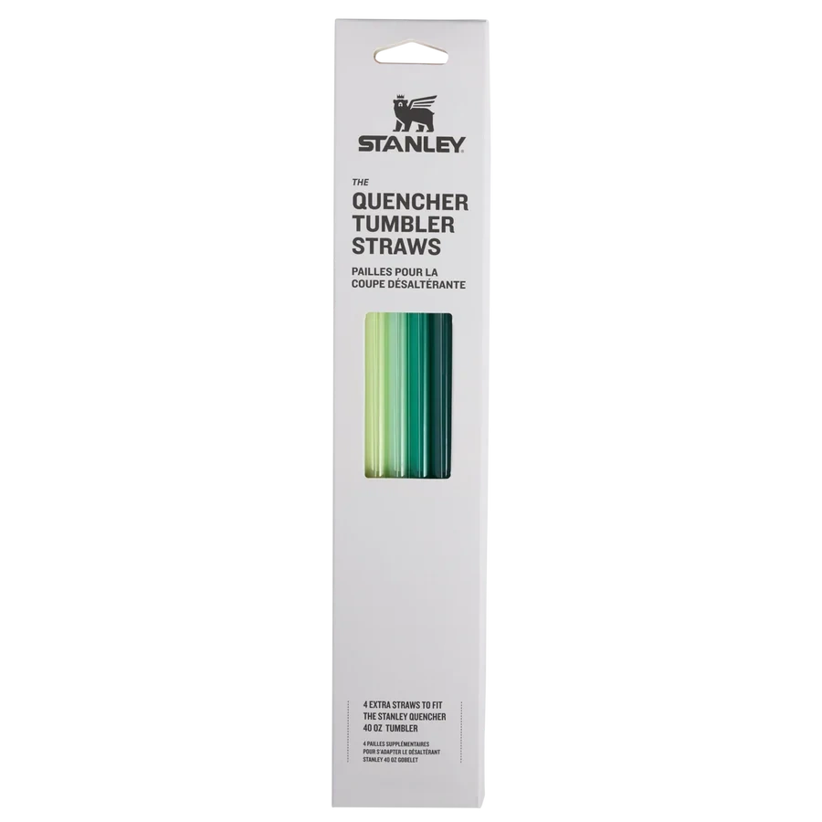 Salmiņu komplekts 4 gab. termokrūzēm Stanley The Quencher Tumbler Straws 1.18l Green