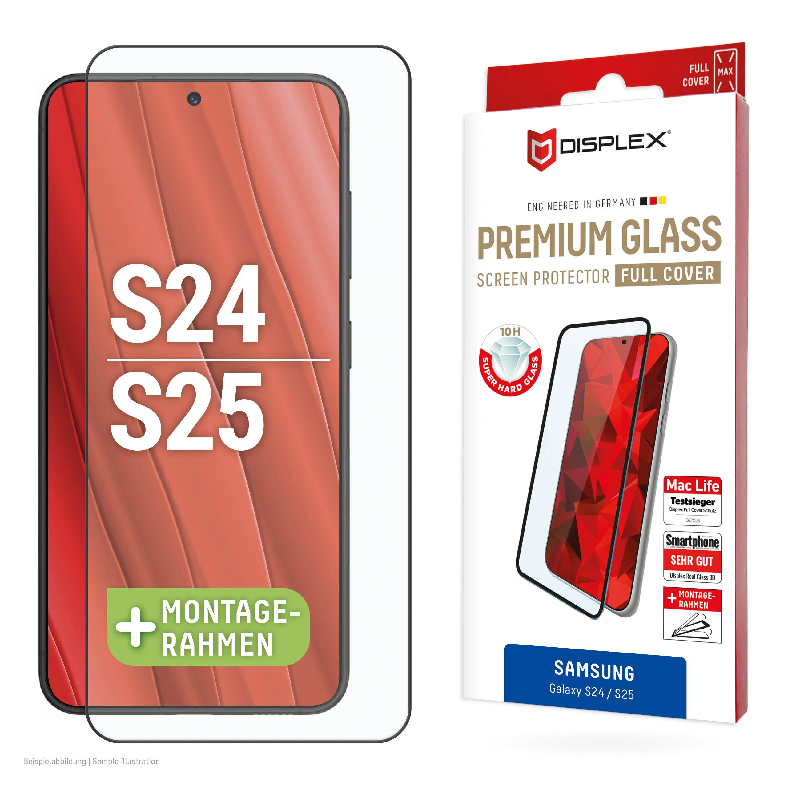 Samsung Galaxy S24/S25 Full Cover Premium Screen Protector By Displex