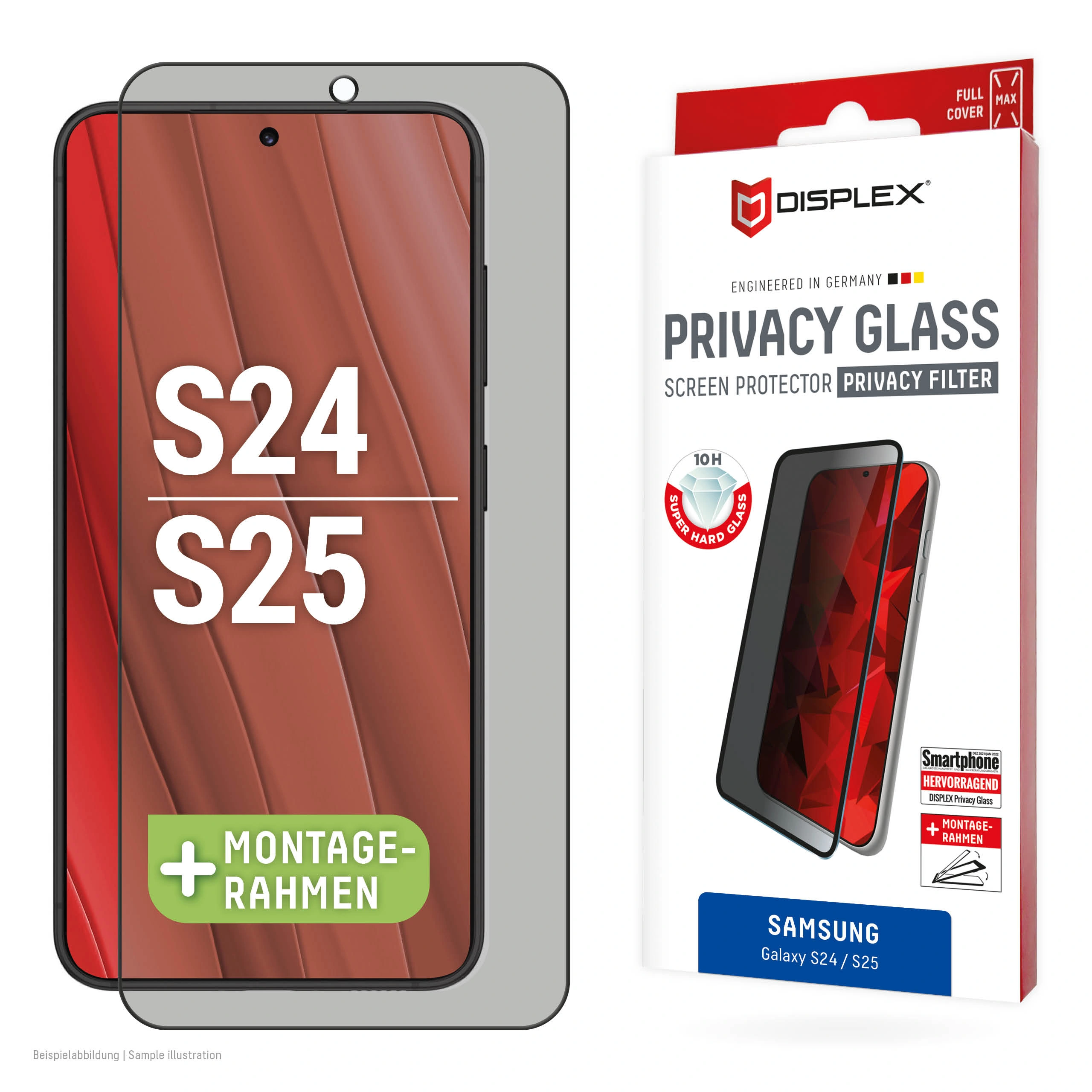Samsung Galaxy S24/S25 Privacy Glass Protector By Displex