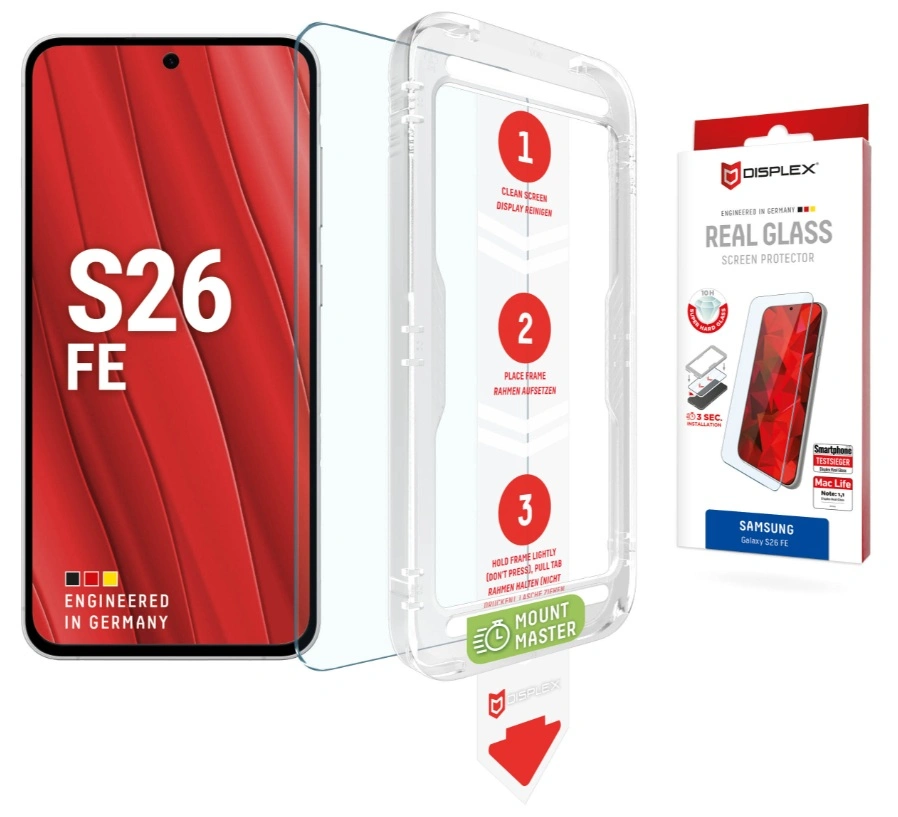 Samsung Galaxy S26 FE Real Glass Case Friendly by Displex