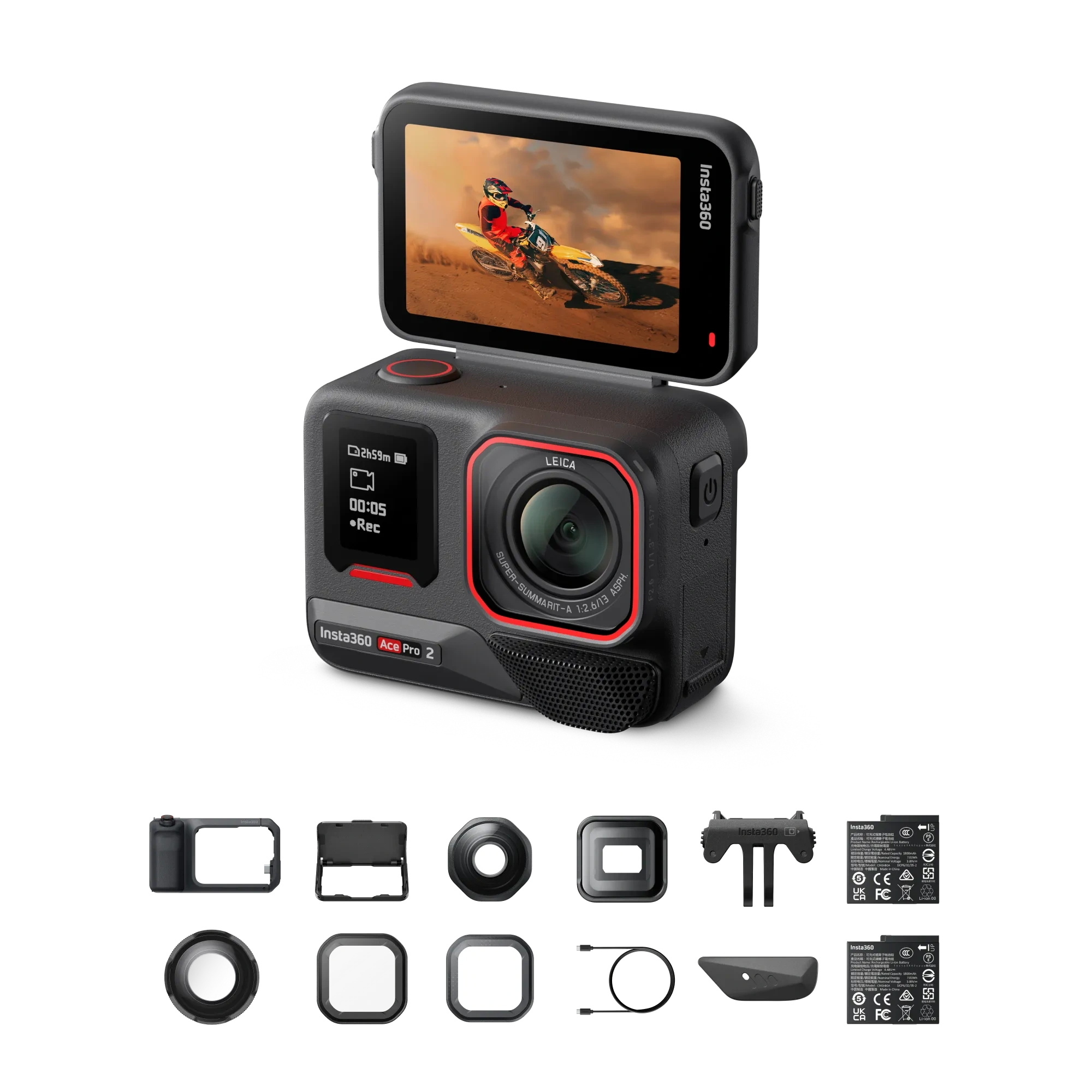 Insta360 Ace Pro 2 Midnight Black Ultimate Videography Bundle