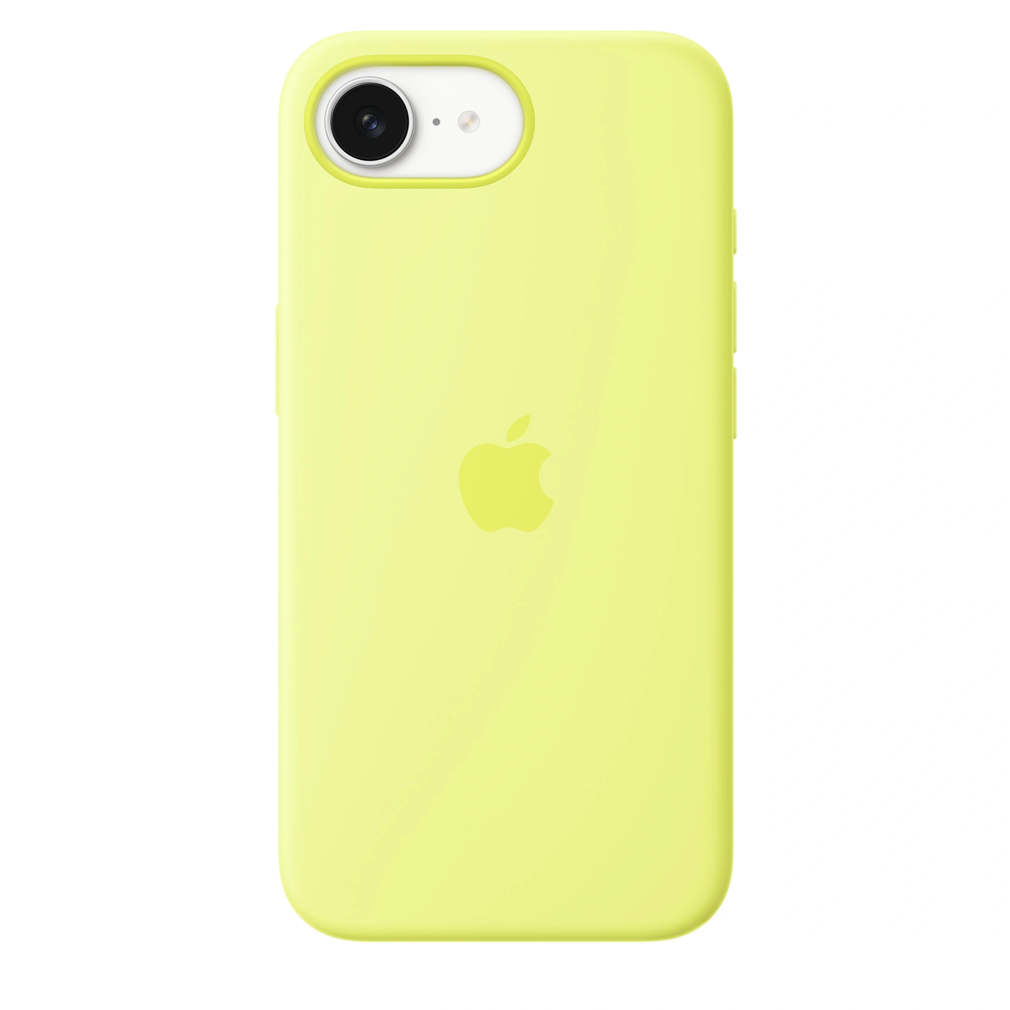 Apple iPhone 16e Silicone Case – Neon Yellow