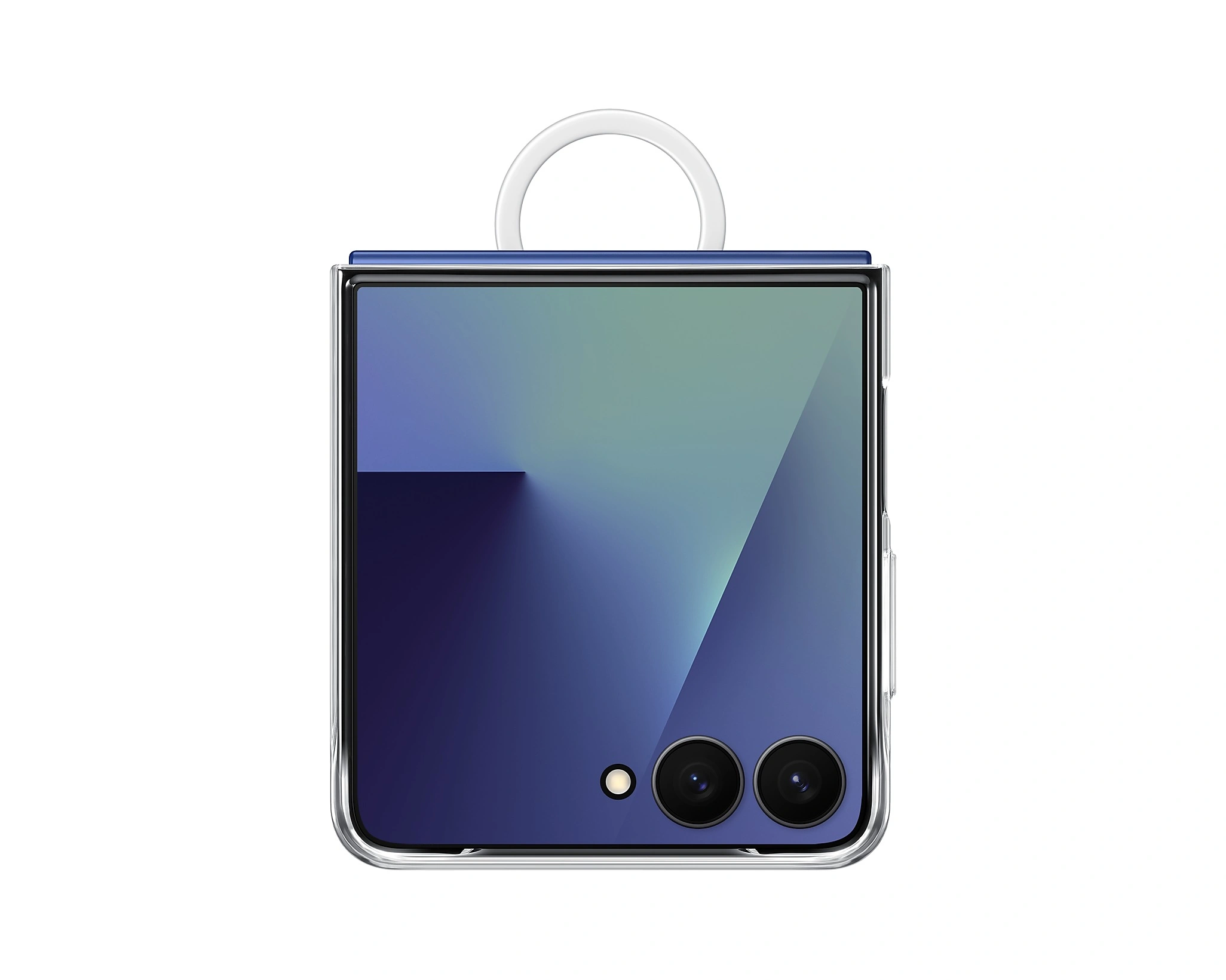 Samsung Galaxy Flip7 Ring Case (Clear) Transparent