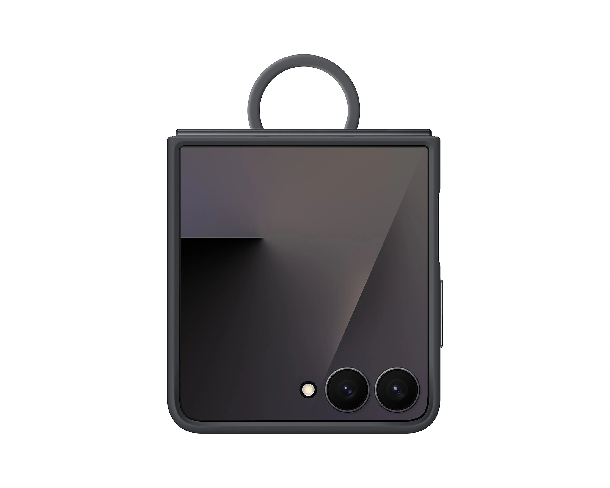 Samsung Galaxy Flip7 Ring Case (Silicone) Black